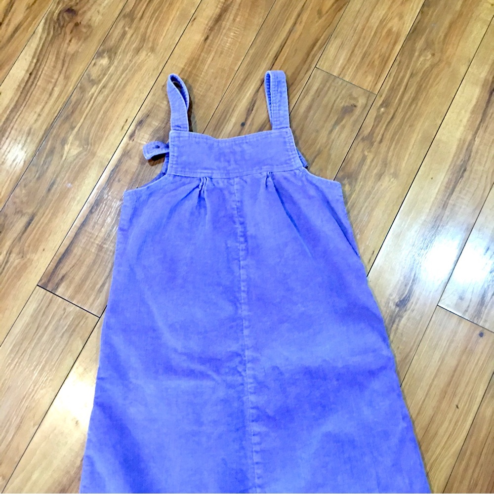 Mizz Lizz corduroy pastel Easter purple long maxi dress bib overalls sty…